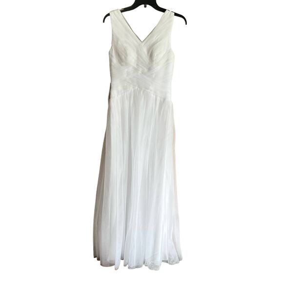 Azazie White Formal Dress Women’s Small NEW - Picture 1 of 10